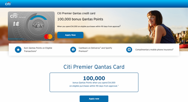 Citi Premier Qantas Card review