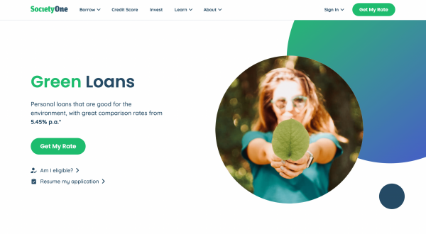 SocietyOne Green Loans review