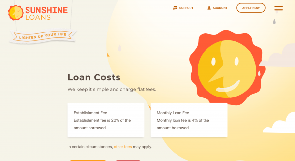 Sunshine Loans - Loans up to $2 000